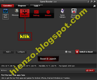 Cara Menggunakan Game Booster