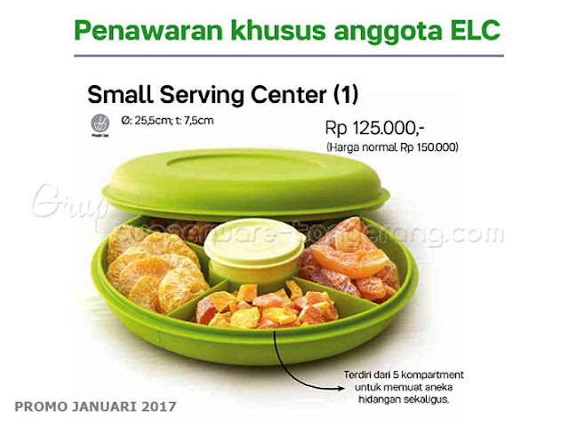 Small Serving Center Promo Tupperware Januari 2017