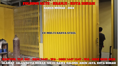 GAMBAR, DAFTAR, HARGA, PINTU, LIPAT, FOLDING GATE, BESI, GALVALUM, PVC, PER METER, MURAH, KRANJI, TERBARU, 2024