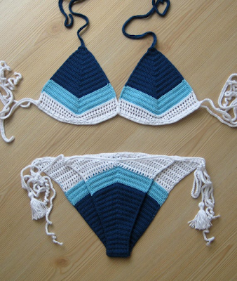 Crochet bathing costume for The Beach, crochet patterns, crochet bikini, crochet summer tops patterns for free, 