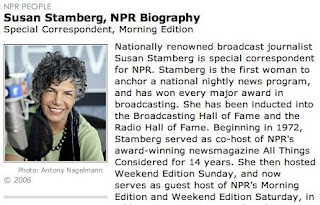 Stamberg on NPR