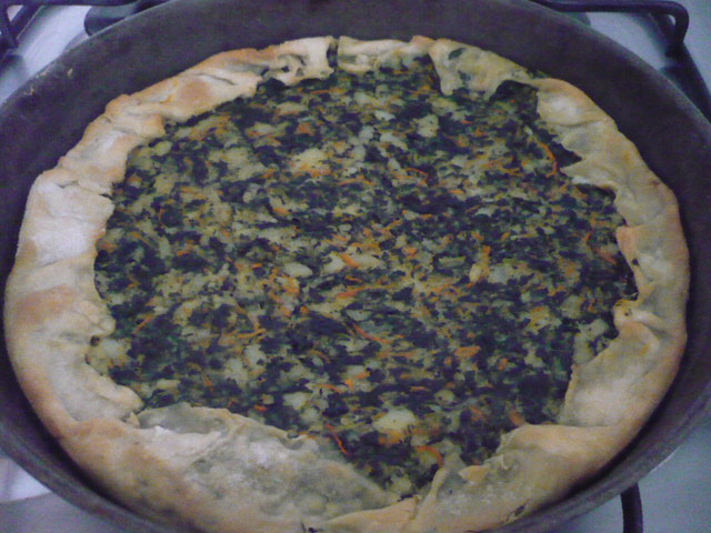 torta di verdure in versione vegana