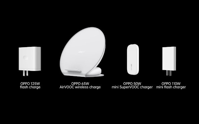 OPPO เปิดตัวเทคโนโลยี 125W Flash charge พร้อมชาร์จไร้สาย 65W AirVOOC wireless flash charge และ 50W mini SuperVOOC charger