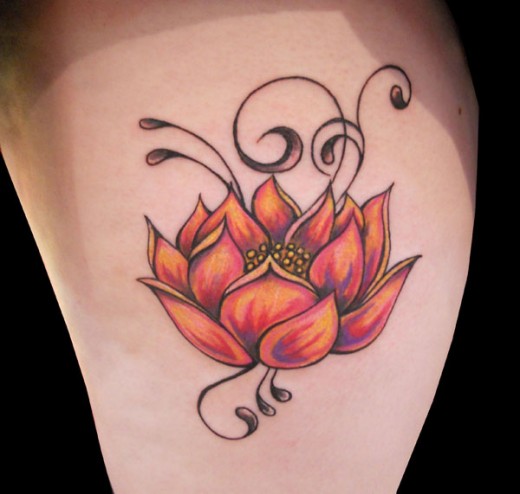 There is abundant variety of floral life throughout the world and tattoo art