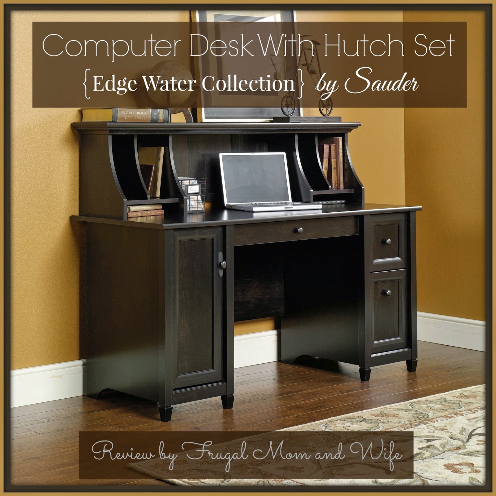 Sauder Computer Desk with Hutch
