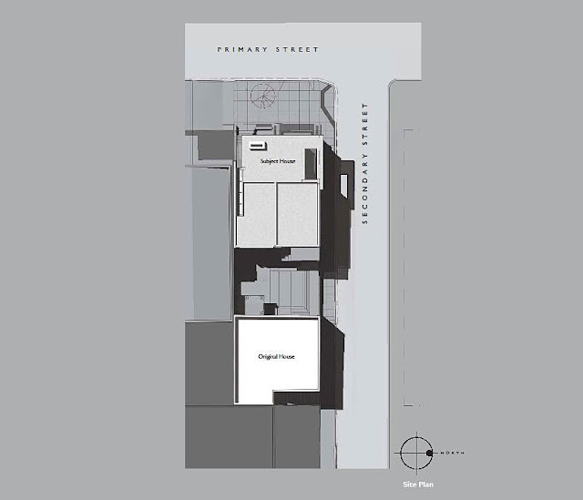 Site plan of this modern home 