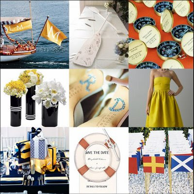  Nantucket Navy wedding inspiration board from Soiree Special Events