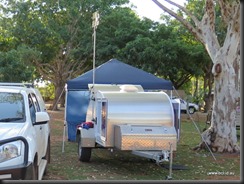 Camper  setup with Aerial and Gazebo