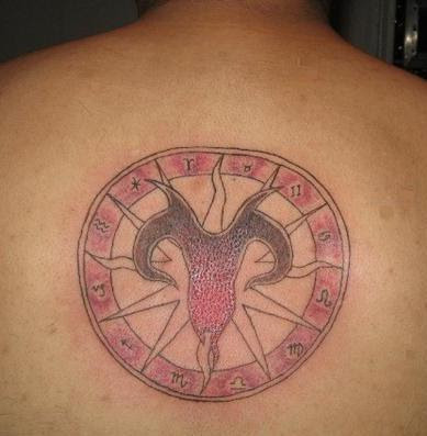 Aries tattoos are perfect for girls who are born under the zodiac's sign, 