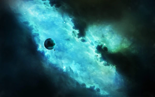 Espaço Sideral Nebulosa Planeta