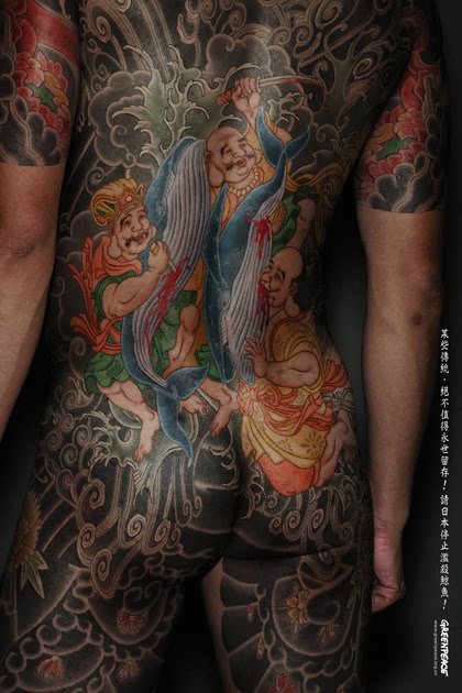Yakuza Japanese Tattoo in Full Body Back