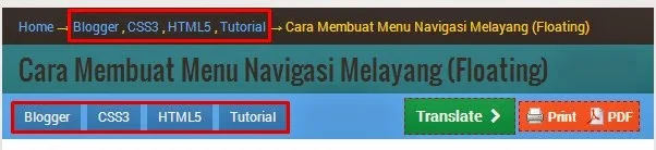 Cara Membuat Label atau Kategori di Blog