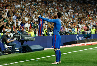 صور ميسي وهو يحتفل بتسجيله الهدف مع برشلونة ضد ريال مدريد بدقة 4K