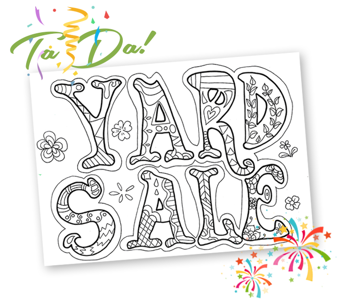 Free printable yard sale signs