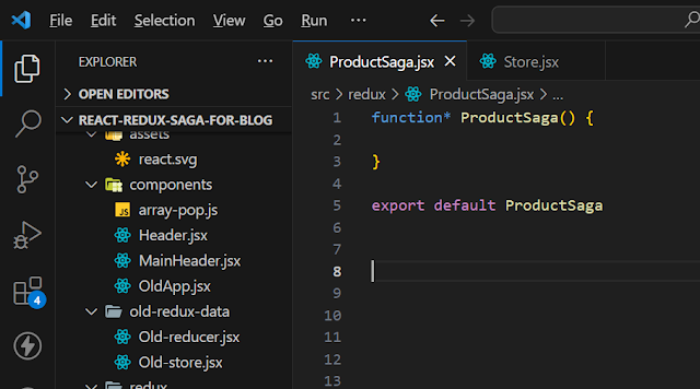 configure saga middleware in react redux saga