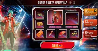 Free Fire New Event Super Wonder Roulette Rewards