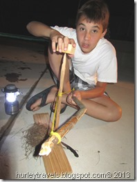 Luke strikes it up.