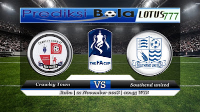 Prediksi pertandingan Crawley Town vs Southend united 21 November 2018