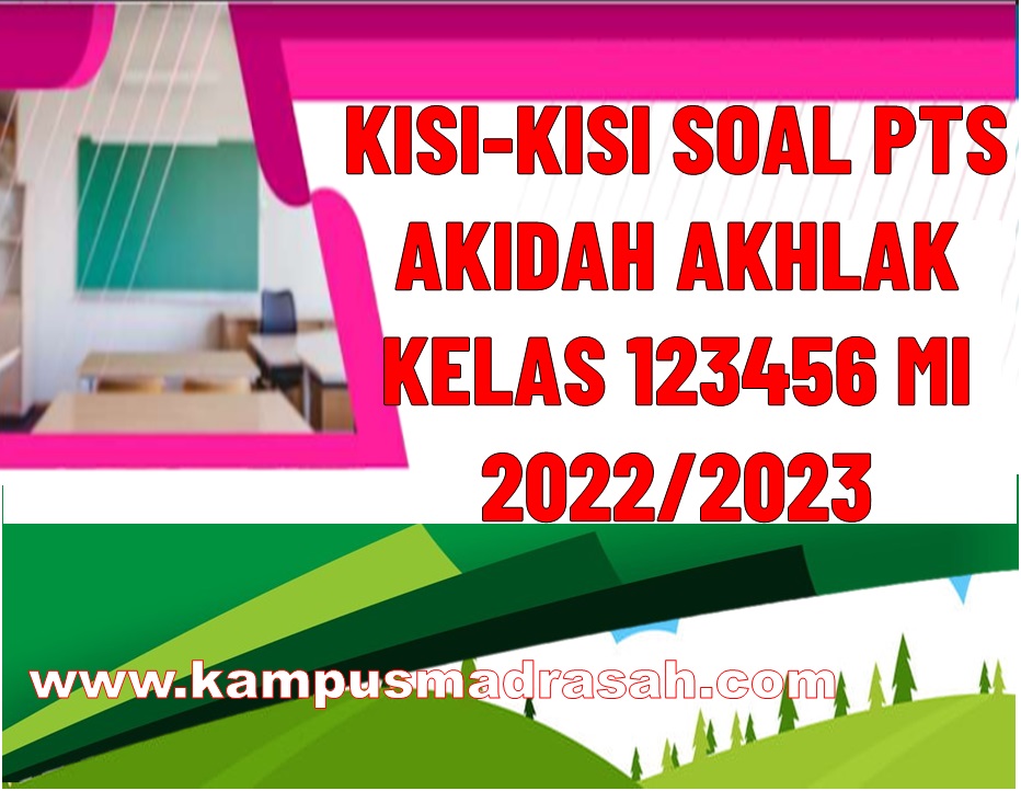 Kisi-kisi Soal PTS Akidah Akhlak Kelas 1-6