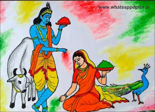 radha-krishna-holi-drawing