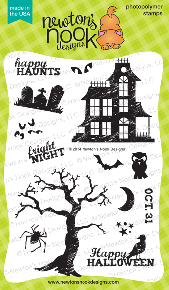 Spooky Street - Haunted House and Halloween Stamp set by Newton's Nook Designs