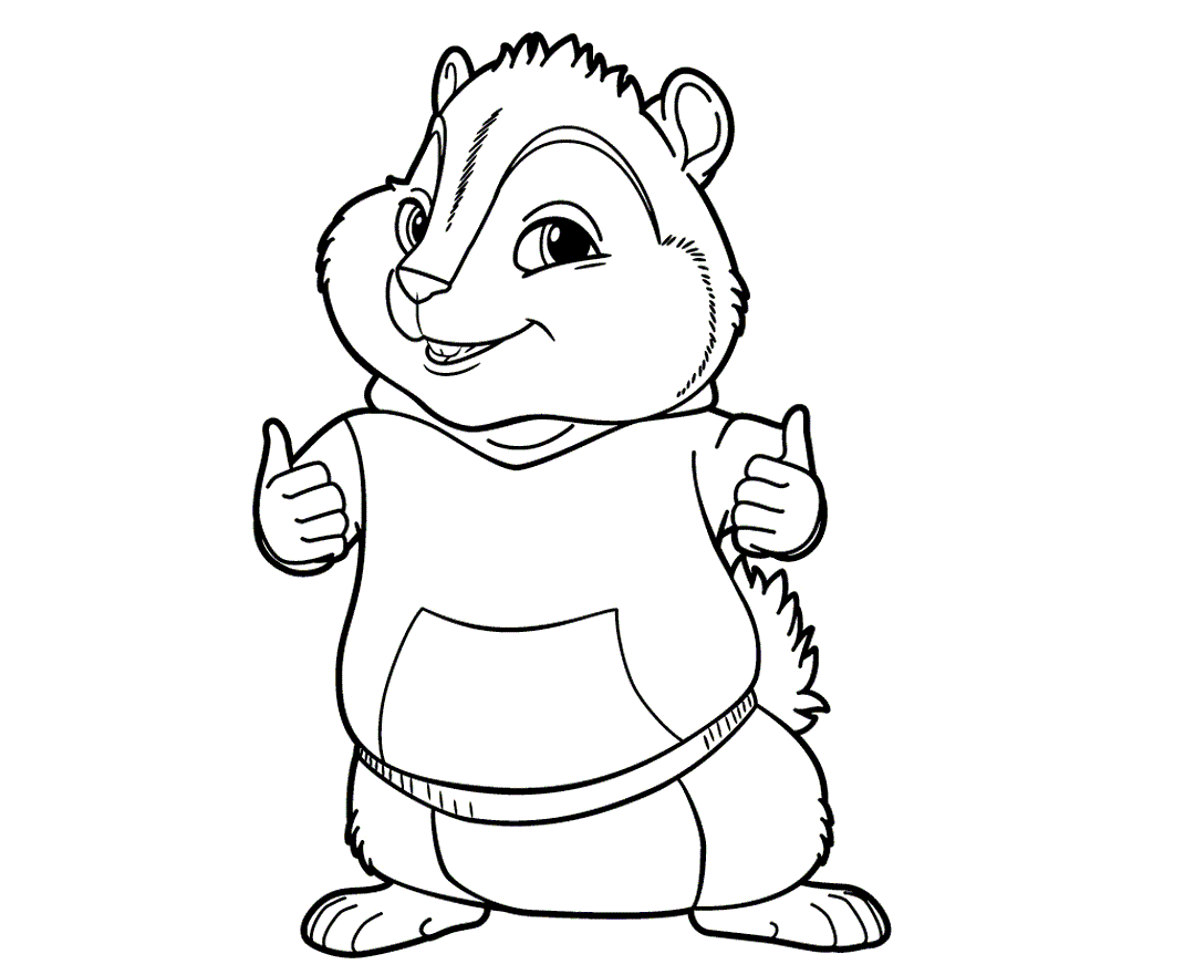 Download Colour Drawing Free Wallpaper: Alvin and the Chipmunks Coloring Drawing Free wallpaper