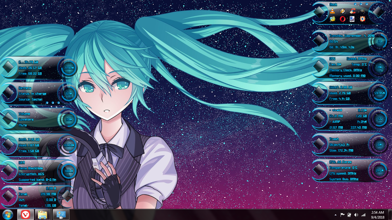 ベスト Rainmeter Skin アニメ Rainmeter Skin Anime