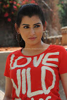 Archana, veda, in, red, t-shirt