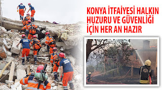 ​Konya İtfaiyesi Halkın Huzuru ve Güvenliği İçin Her An Hazır