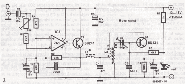 Wireless headphones transmitter circuit