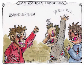 Meme de humor sobre zombis