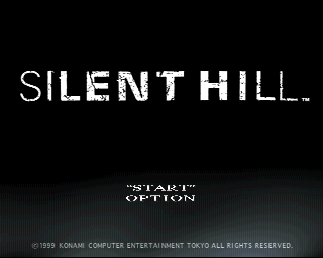 Silent Hill Playstation title screen