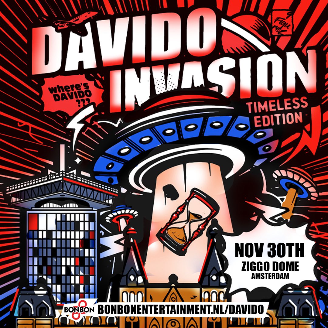 Davido announces 'The Davido Invasion' at Ziggo Dome, November 30th