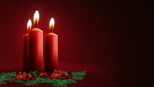 Free Download Christmas Candle lights HD Wallpapers for iPhone 5