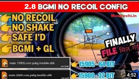 Bgmi 2.8 No Recoil Config file Download for 32bit and 64bit Mediafire link - 2023