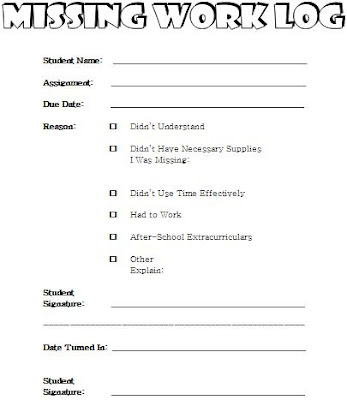 how to handle missing assignments, my students are missing assignment, how to keep track of missing work