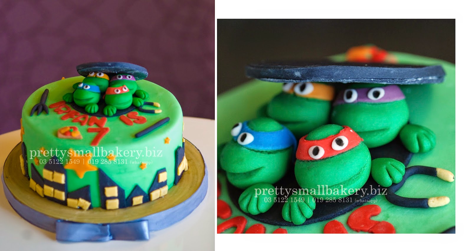 Kek BIRTHDAY NINJA TURTLE - Prettysmallbakery