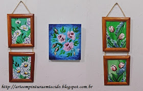 pintura em madeira porta chaves