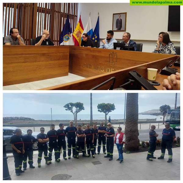 Reunión entre Bomberos de La Palma y Autoridades Insulares para Fortalecer el Servicio