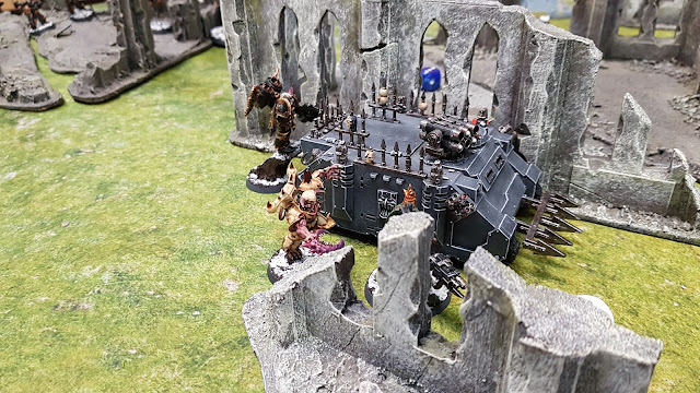 Chaos Space Marines vs Ultramarines - 1250pts - Race To Victory - a tournament report from Weekend at Burnie's 2 - an invitational event for Moarhammer patrons.