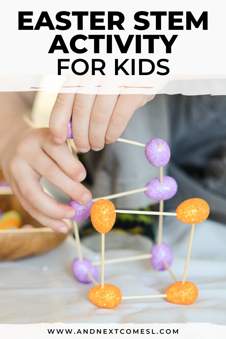 Easter STEM activity and Easter engineering challenge for kids