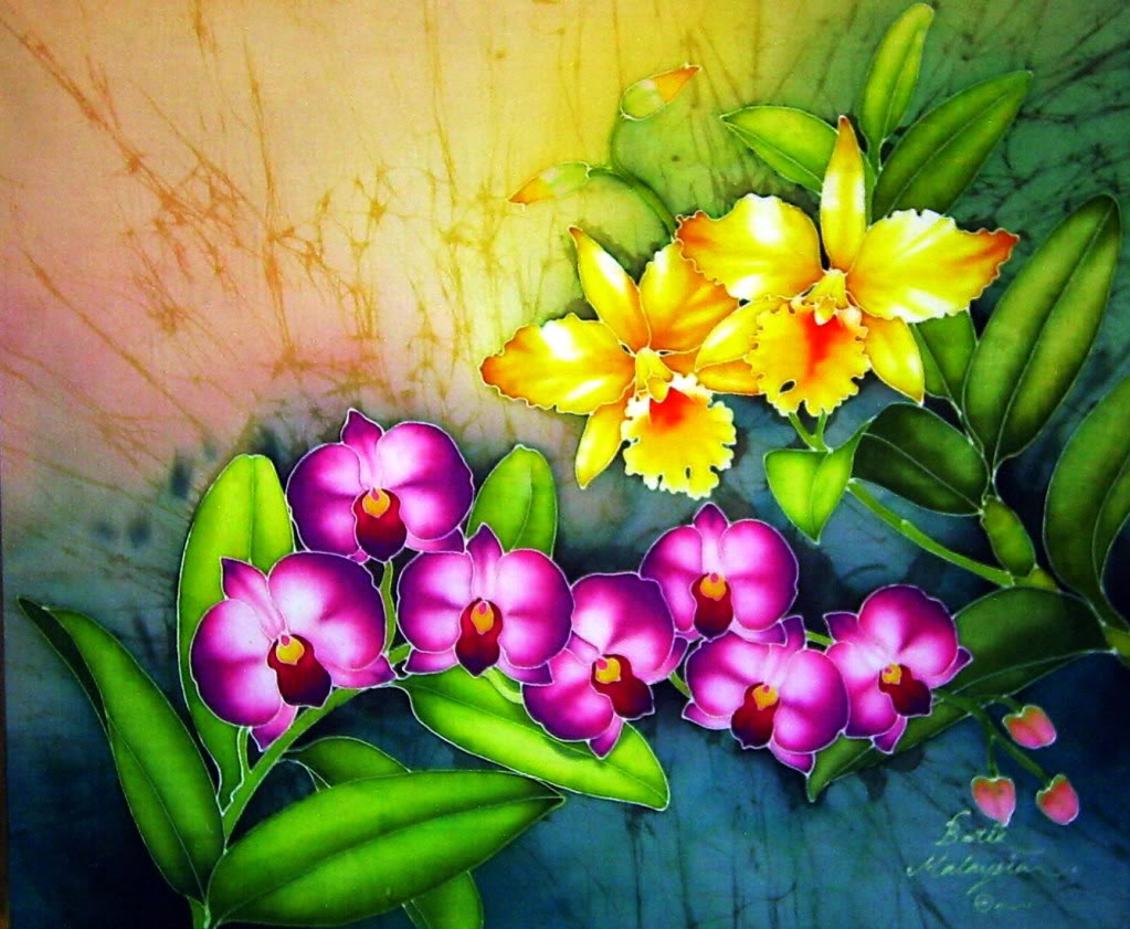  Gambar  Contoh  Gambar  Bunga  Flora Ndang Kerjo Lukisan 