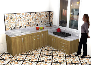 Cover Tutup Untuk Cor Beton Kitchen Set