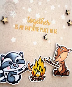 Sunny Studio Stamps: Critter Campout Fireside Buddies Friendship Card by Vanessa Menhorn