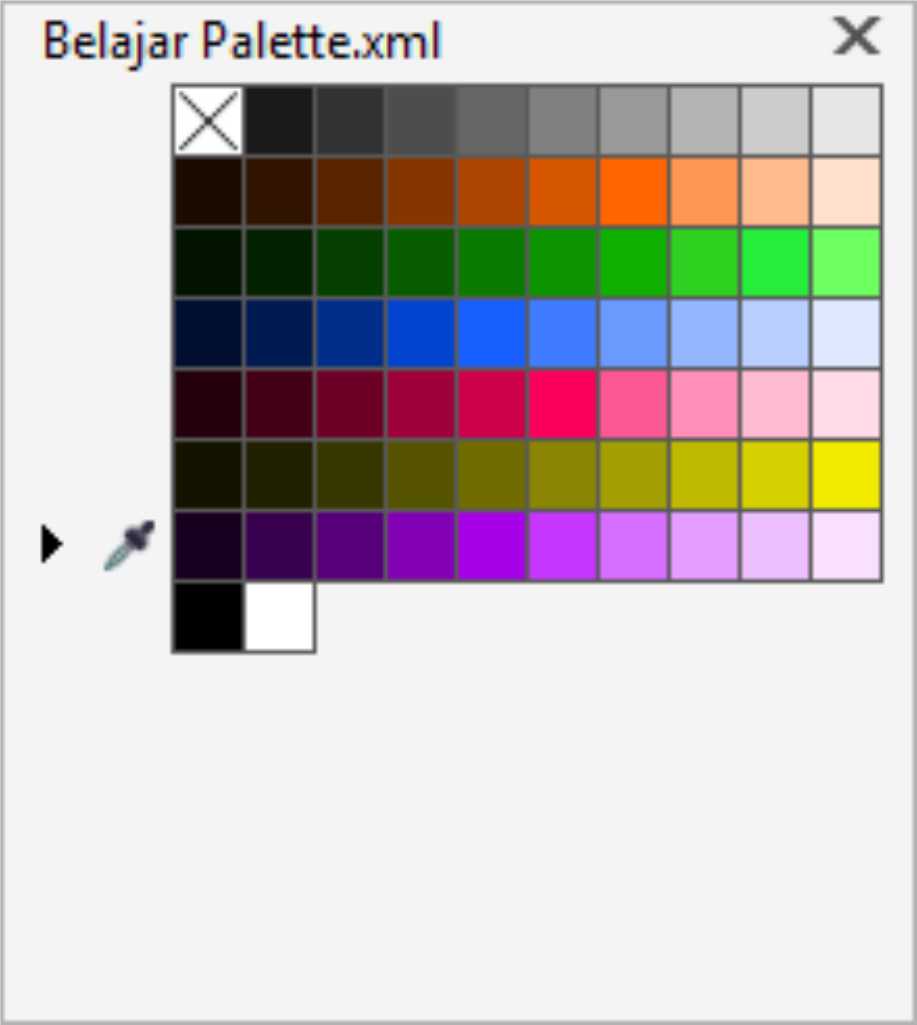 Bagaimana Cara Membuat Palette Warna  untuk WPAP di 