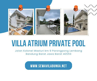 Villa terbaru fasilitas private pool di lembang