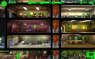 Pantalla de Fallout Shelter donde vemos a varios moradores mejorando su SPECIAL.