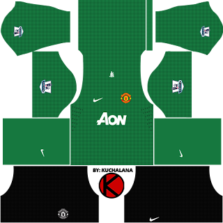  Get the new kits Manchester United seasons  Manchester United Kits 2012/2013 - Dream League Soccer