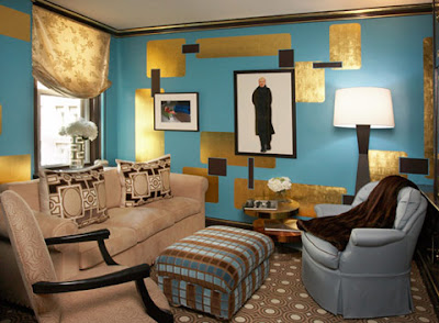 turquoise-brown-interior-chair-interior