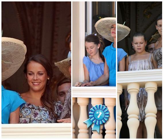 Left to Right Pauline Ducruet Princess Alexandra Camille Gottlieb